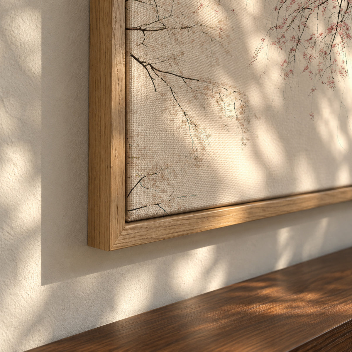 Cherry blossom - Framed canvas detail