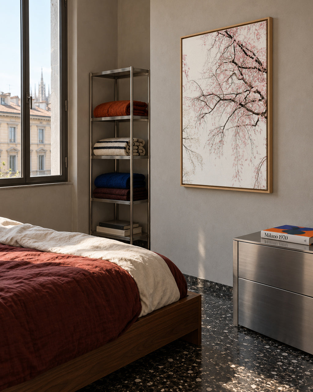Cherry blossom - Framed canvas in an interior
