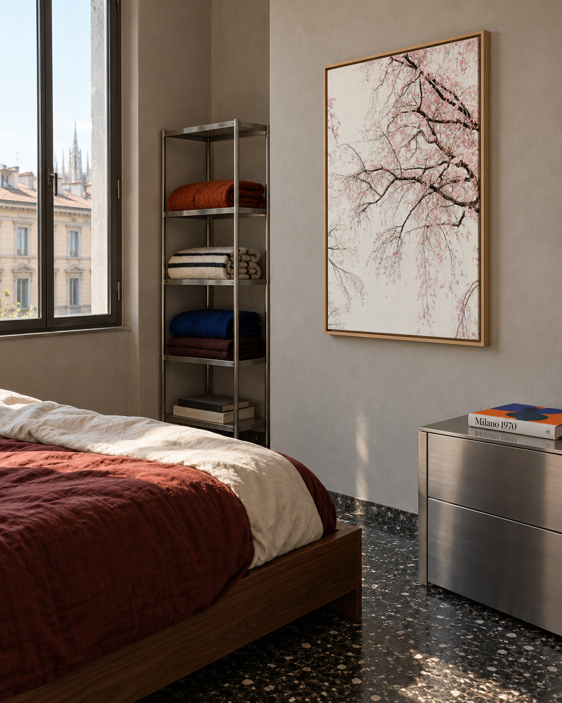Cherry blossom - Framed canvas in an interior
