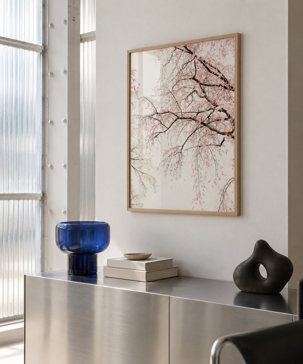 Cherry blossom - Framed poster in an interior