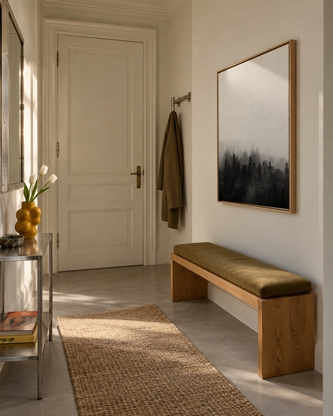 Haunted forest - Framed canvas in an interior