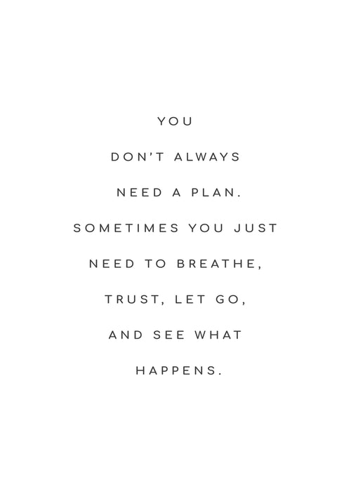 Plan quote - Unframed art print