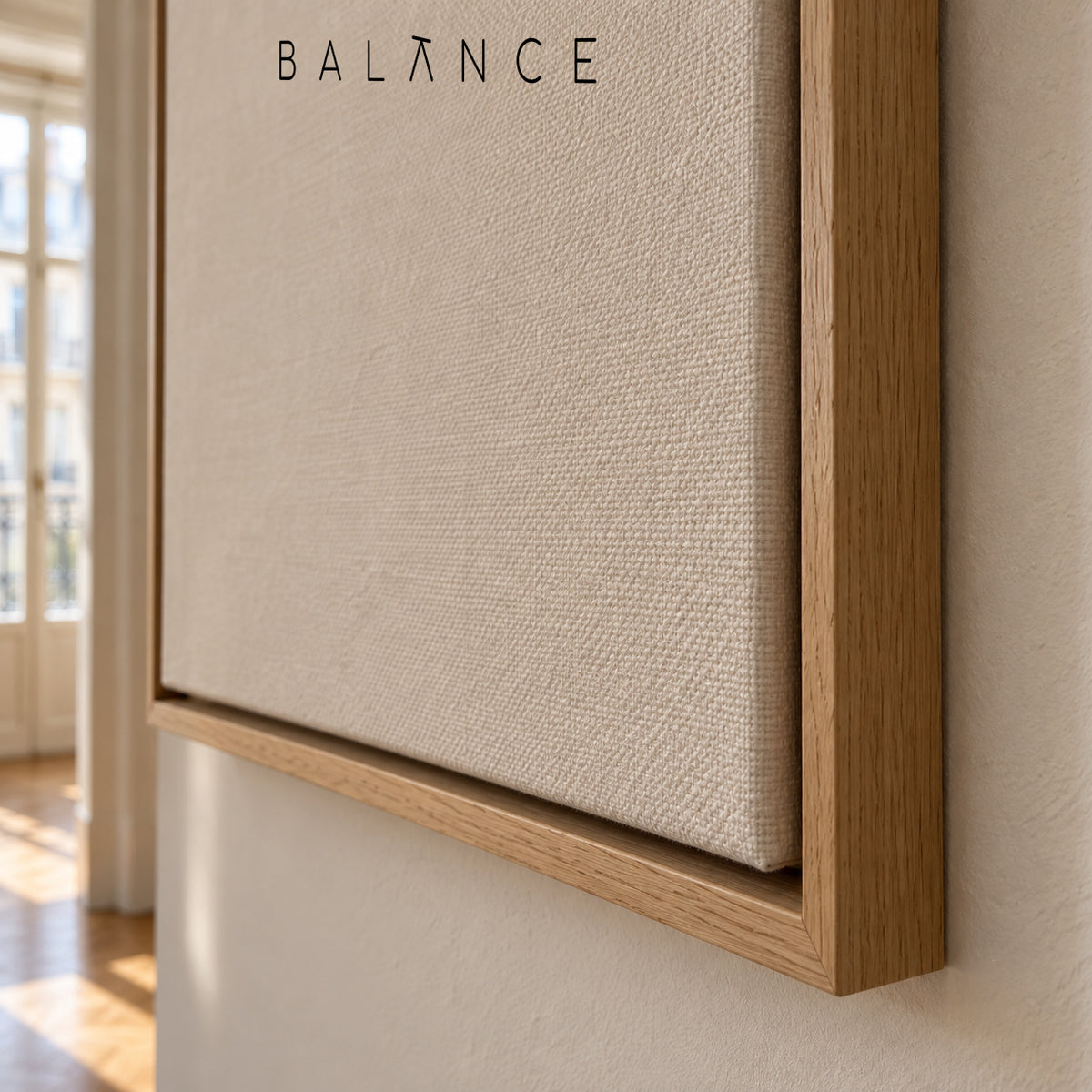 Balance quote - Framed canvas detail