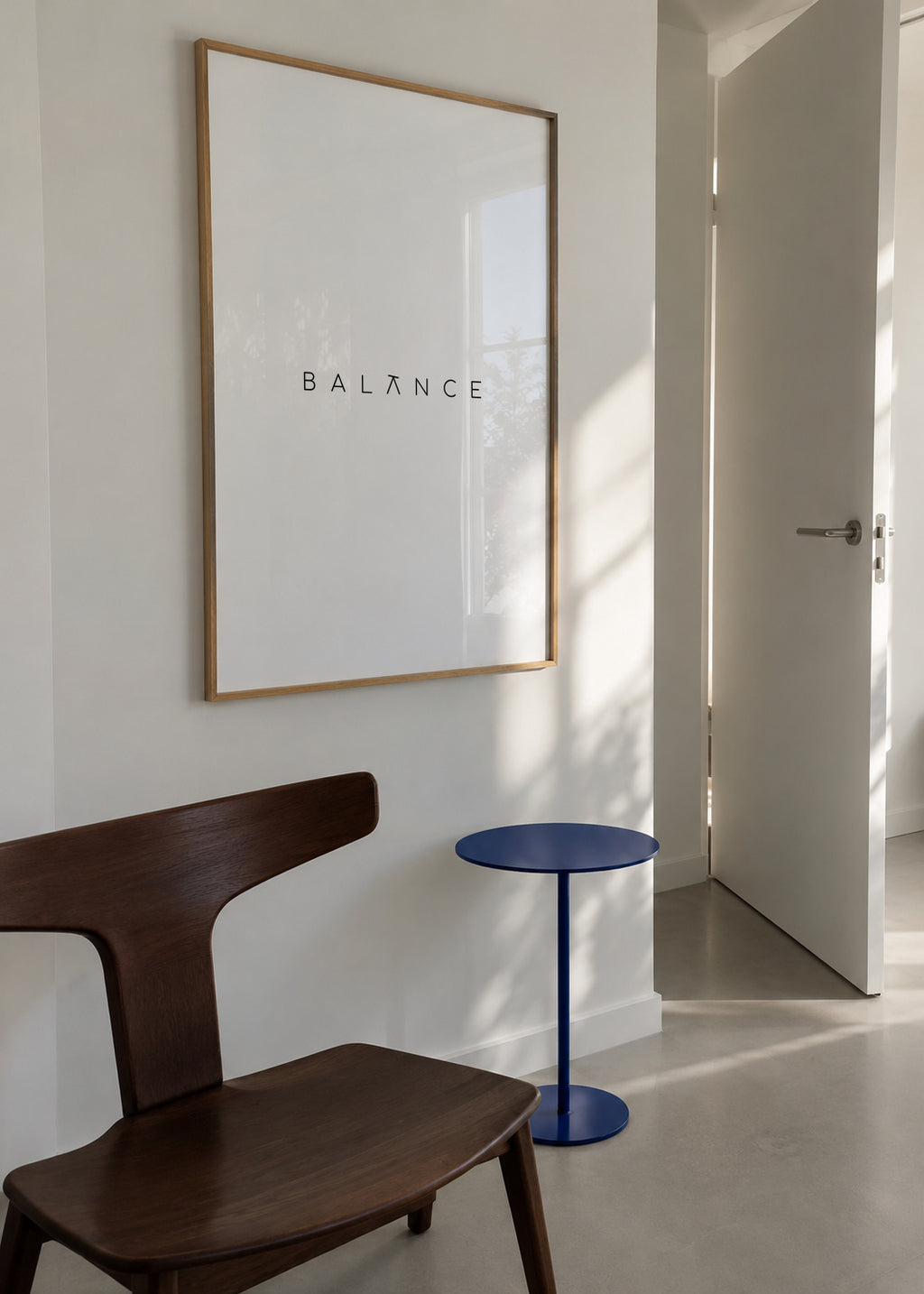 Balance quote - Framed poster in an interior