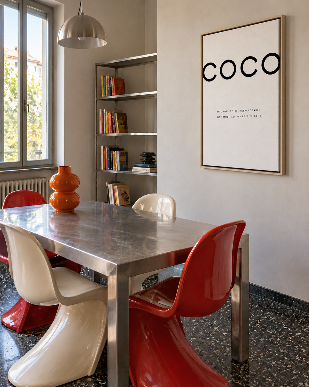 Chanel quote - Framed canvas in an interior