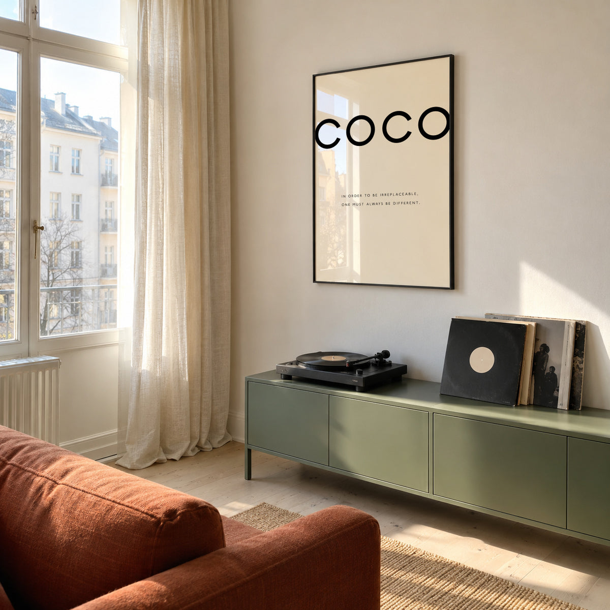 Chanel quote - Framed poster in an interior