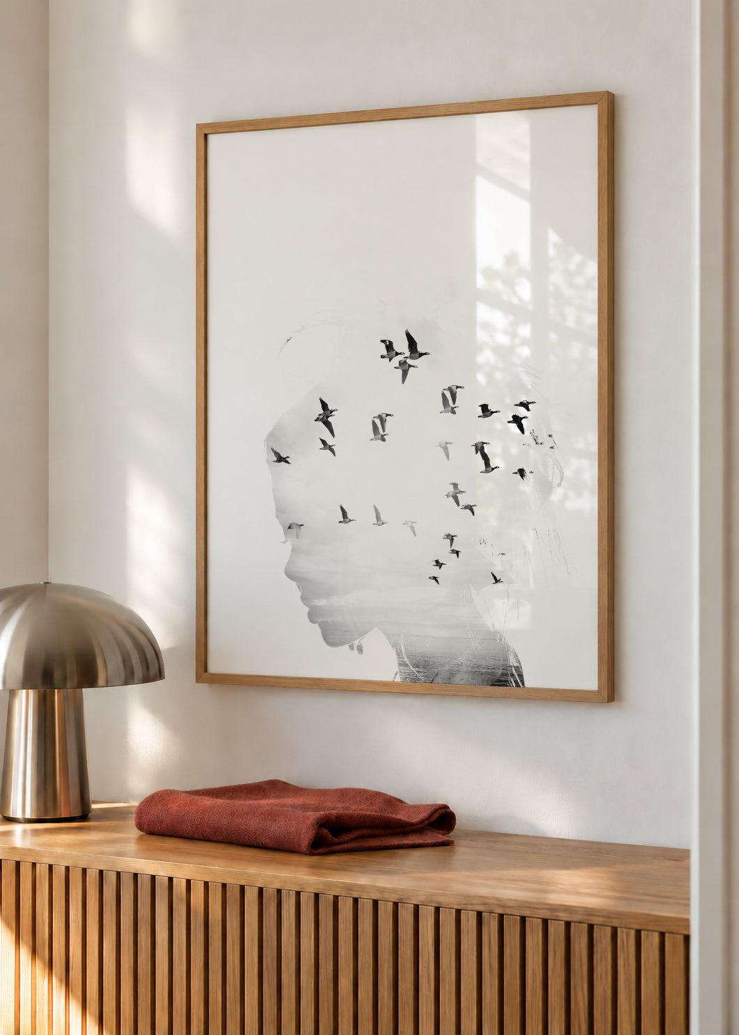 Dreamer - Framed poster in an interior