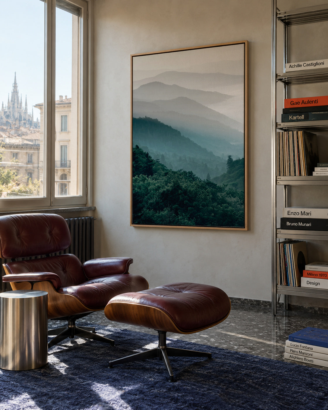 Forest - Framed canvas in an interior