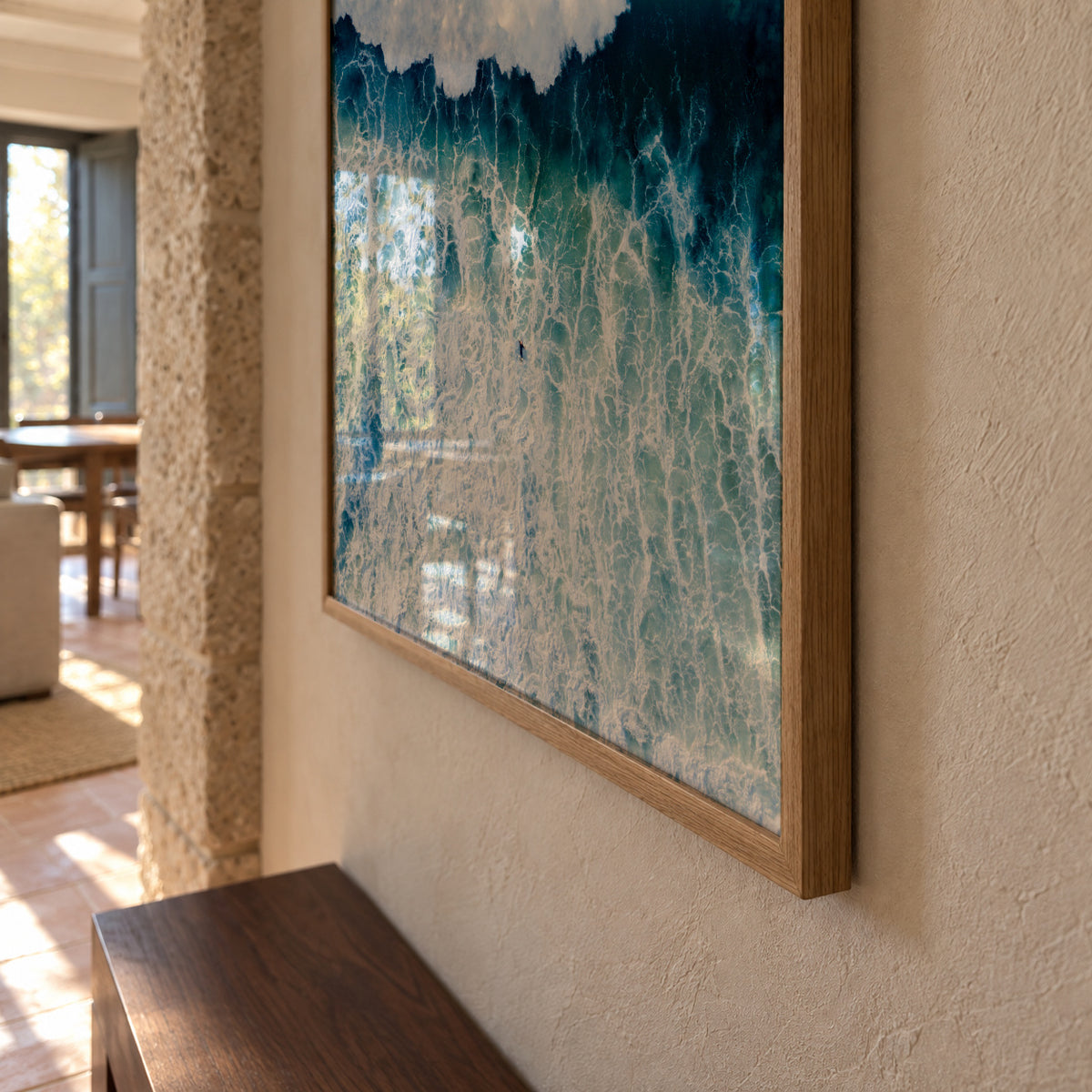 Wave - Framed poster detail