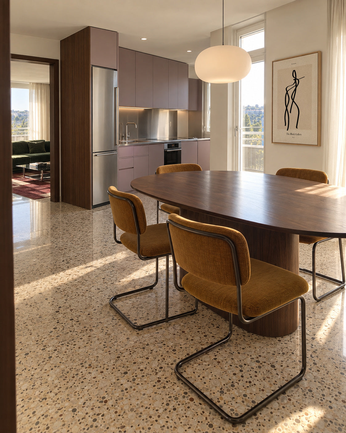 The Black Gallery 1 - Framed canvas in an interior