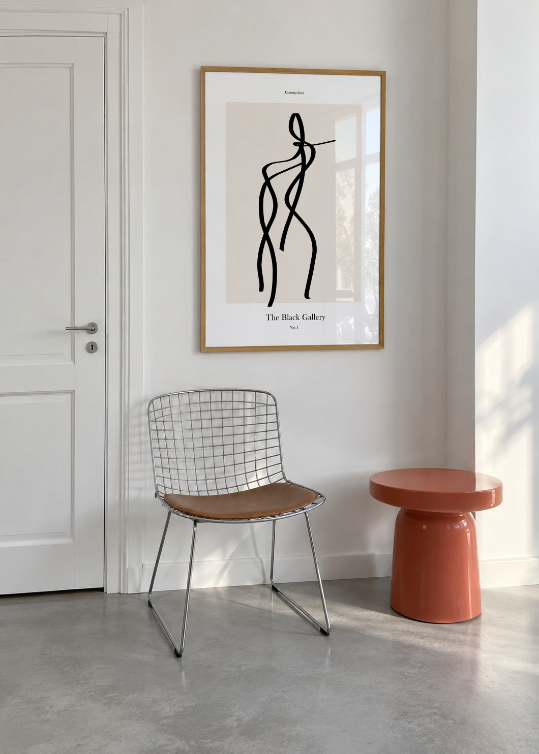 The Black Gallery 1 - Framed poster in an interior