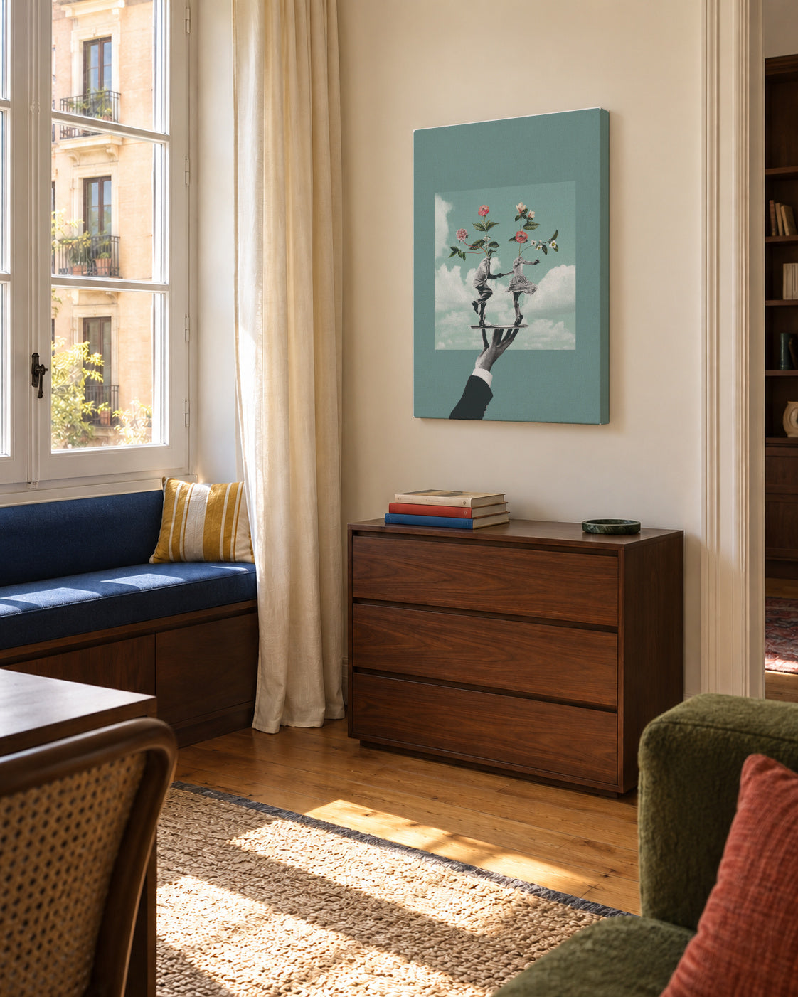 Let's go dancing - Unframed canvas in an interior
