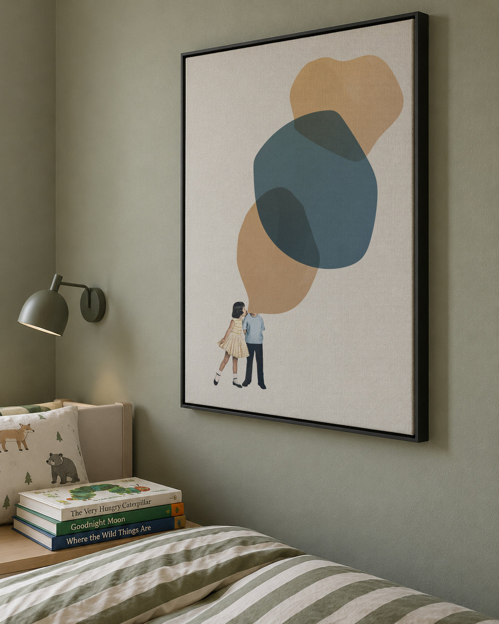 A thousand stories to tell - Framed canvas in an interior