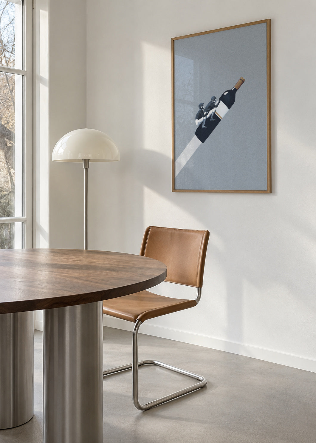 We ride until dawn - Framed poster in an interior