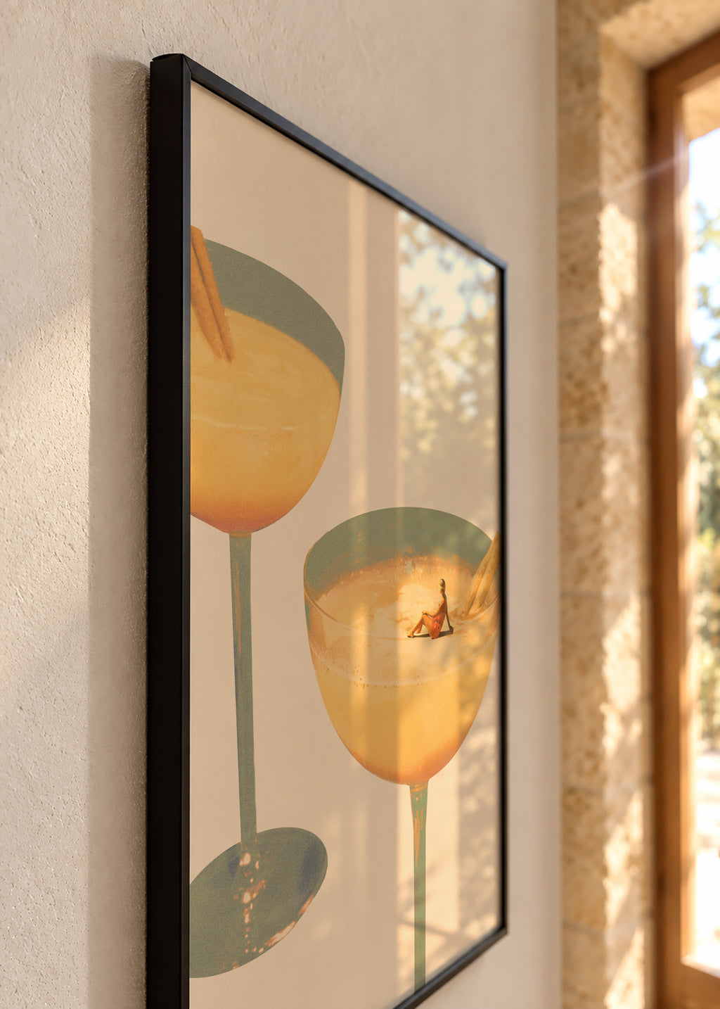 Holiday in a glass 1 - Framed poster detail
