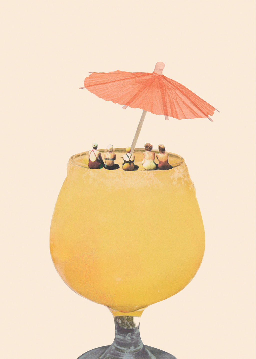 Holiday in a glass 2 - Unframed art print