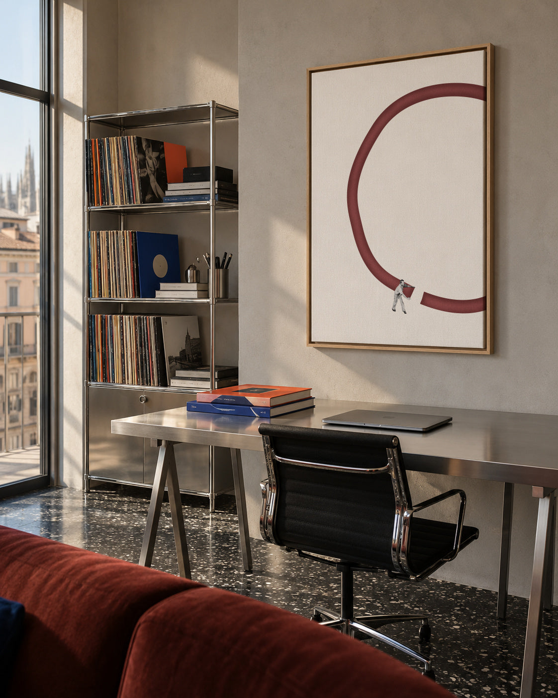 Let's reconnect - Framed canvas in an interior