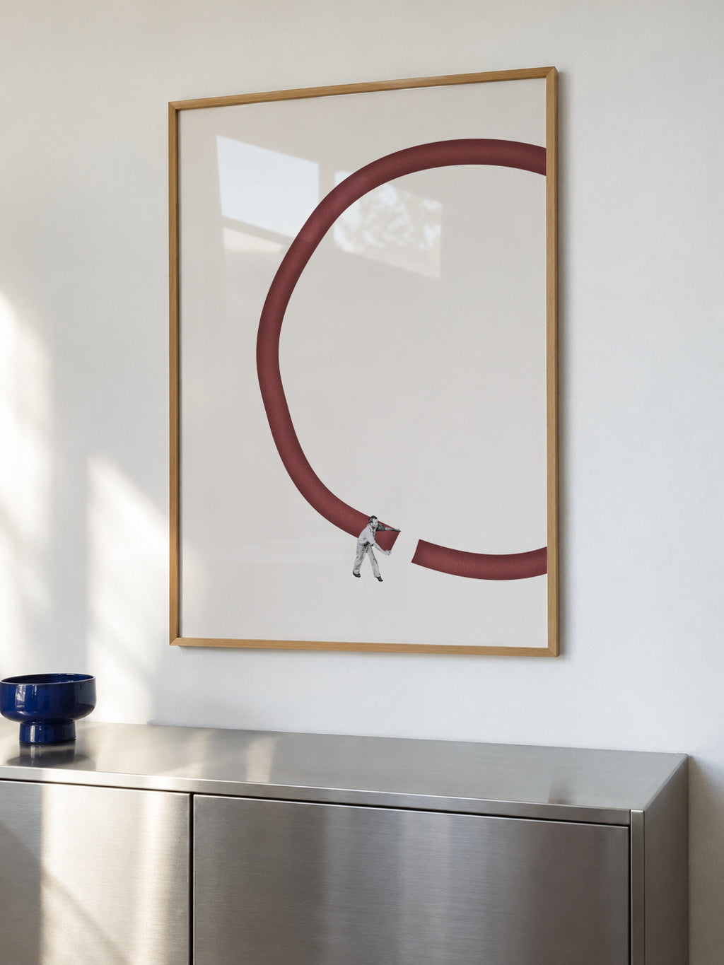 Let's reconnect - Framed poster in an interior