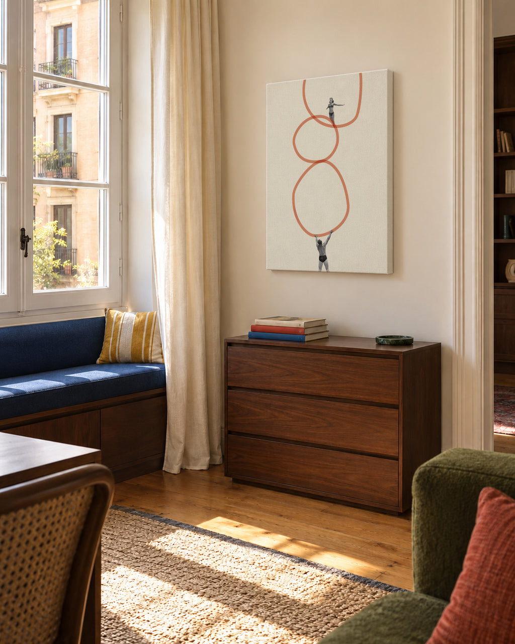 You make me feel everything - Unframed canvas in an interior