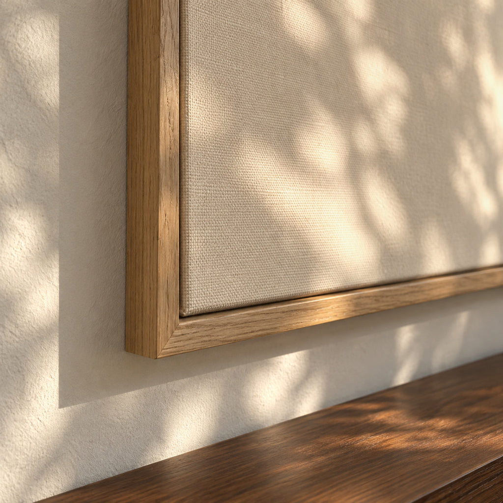 Sit and wait - Framed canvas detail