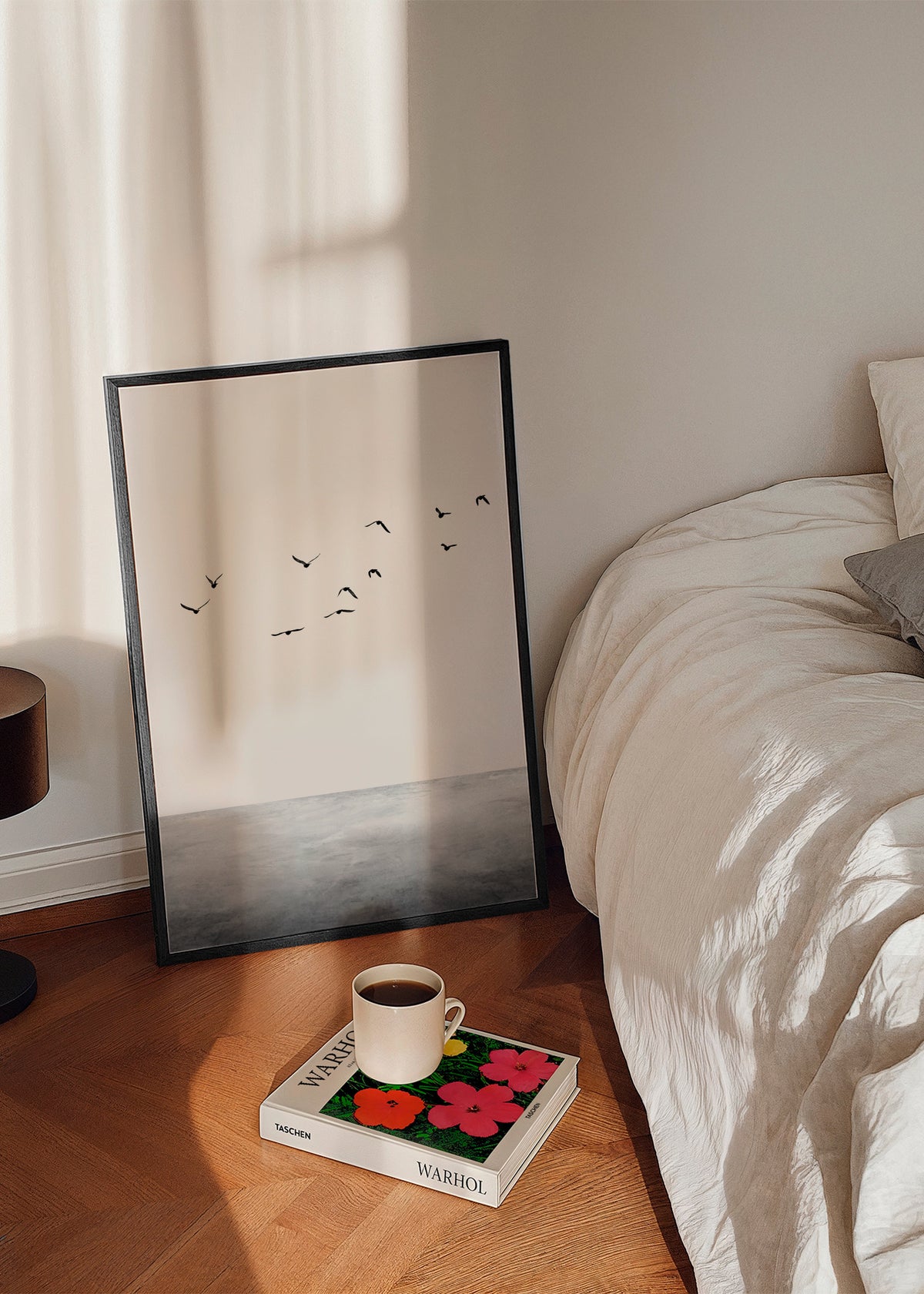 The ocean - Framed poster in an interior