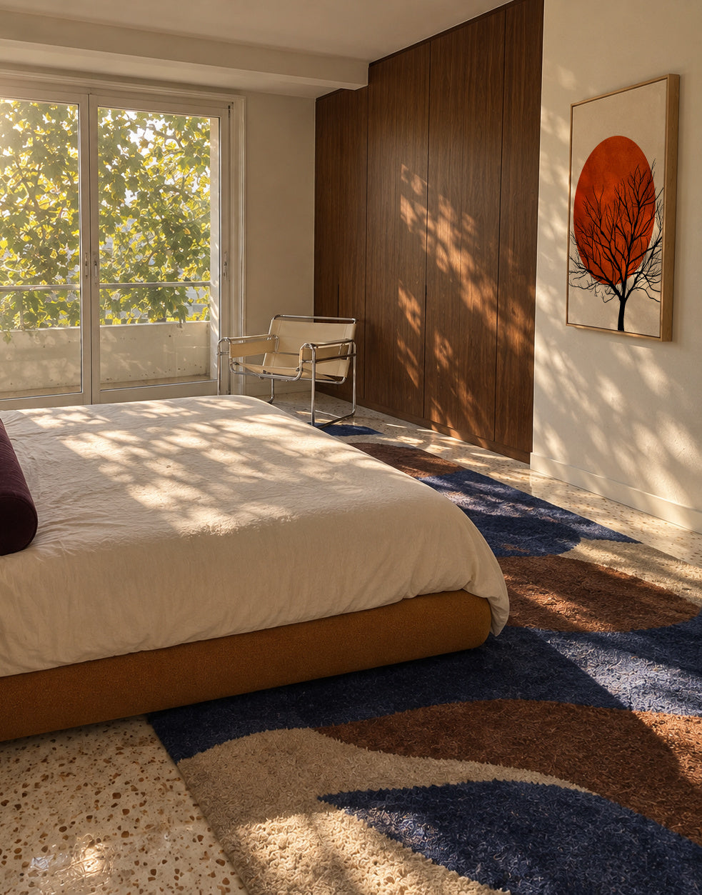 Warm sunset - Framed canvas in an interior