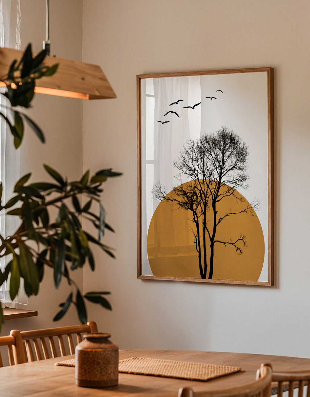 Winter morning - Framed poster detail