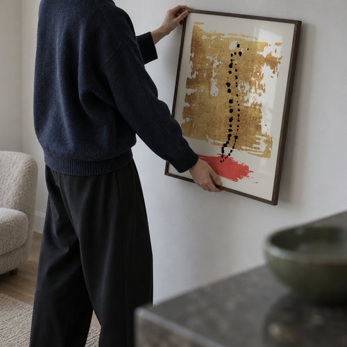 Drip drop - Framed poster in an interior