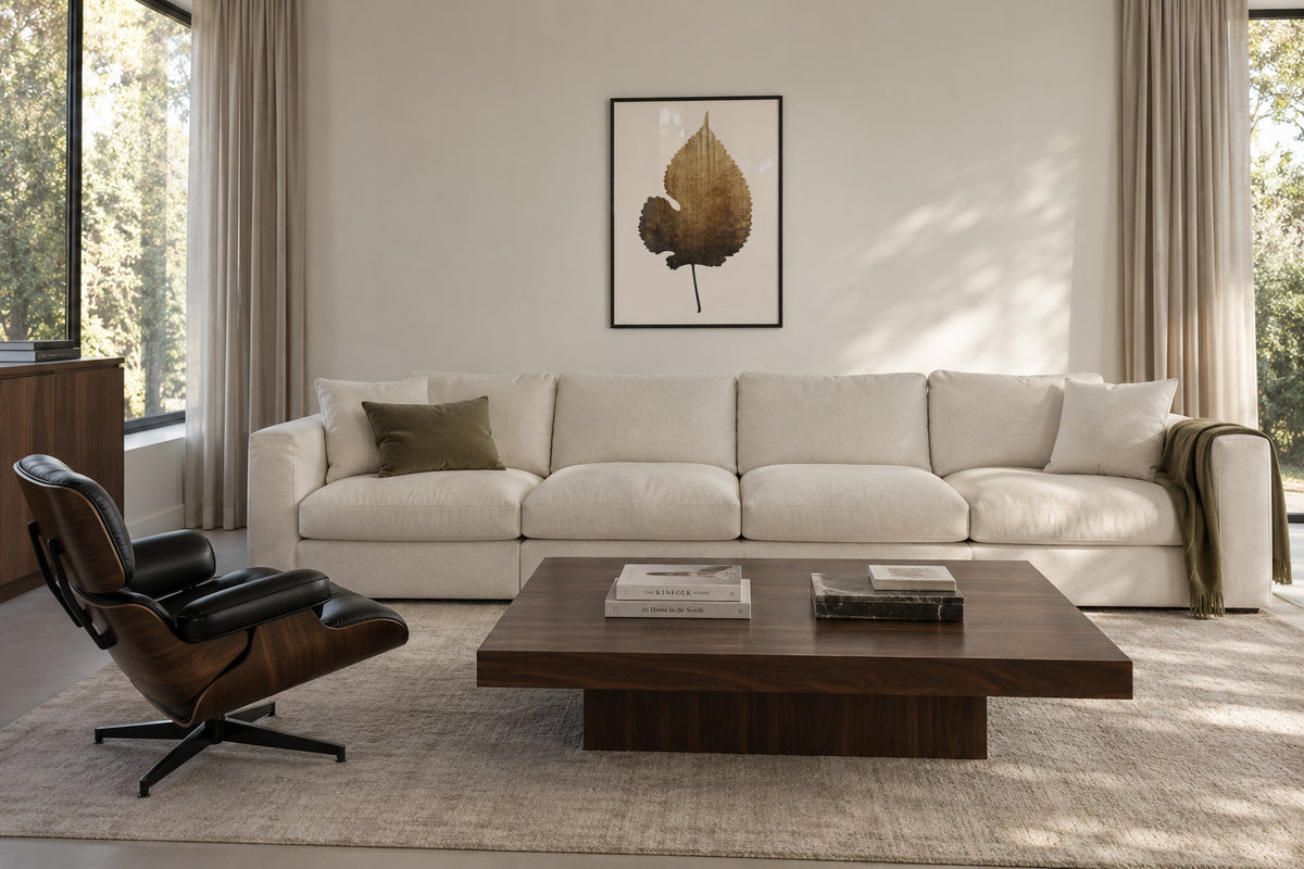 Golden leaf - Framed poster in an interior