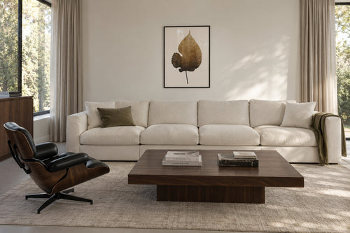 Golden leaf - Framed poster in an interior