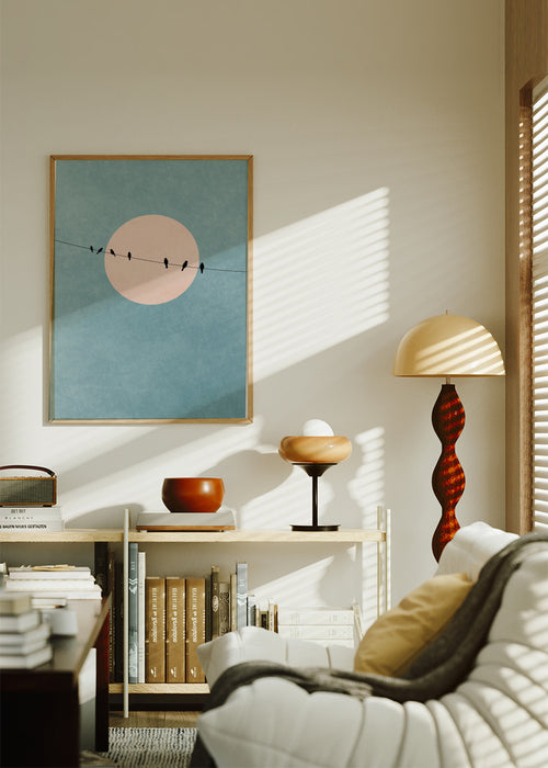 The Beauty Of Silence - Framed poster in an interior