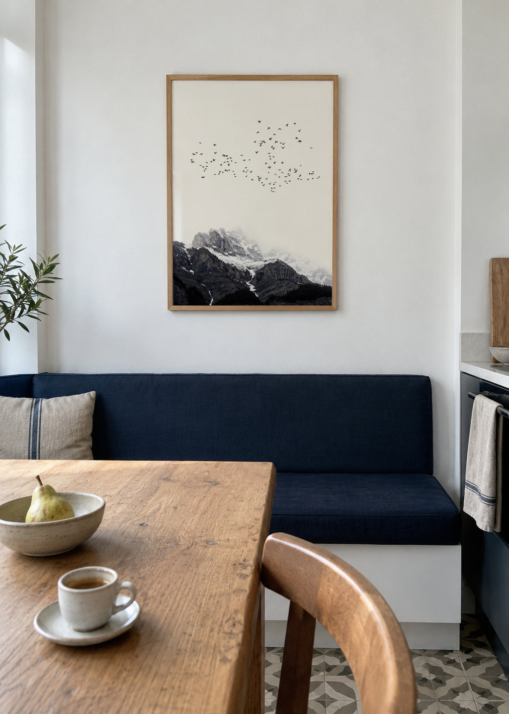 The mountain - Framed poster in an interior