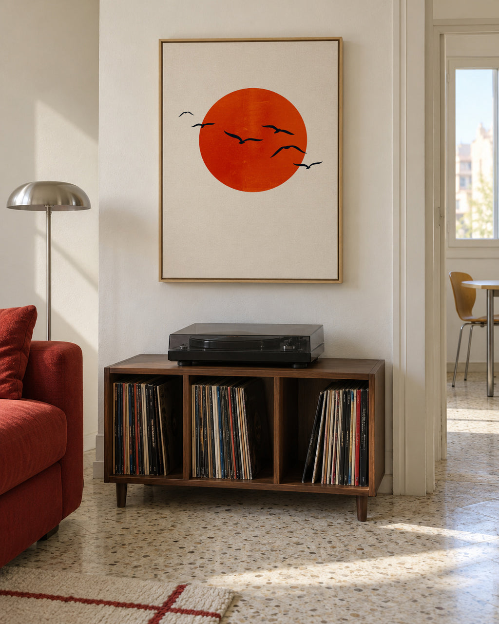 A sunny day - Framed canvas in an interior