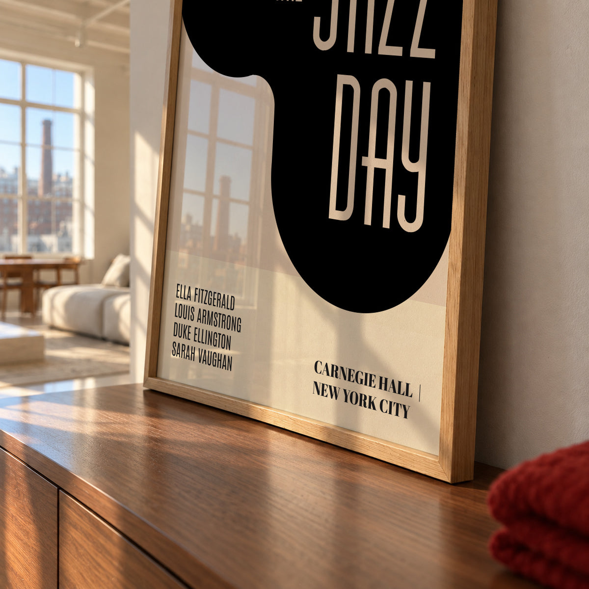 Jazz days - Framed poster detail