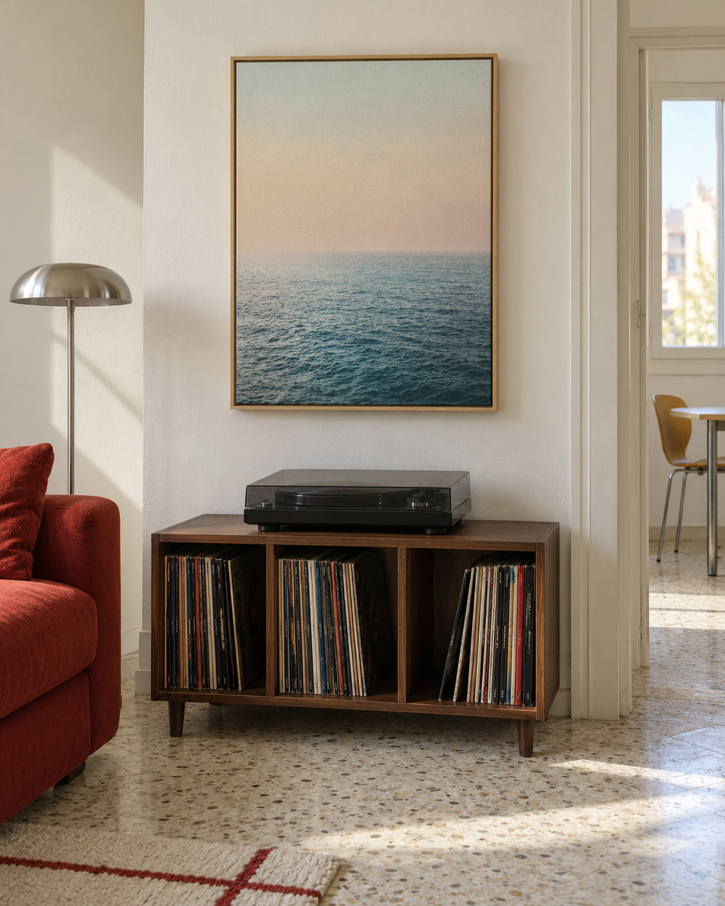 Peaceful - Framed canvas in an interior