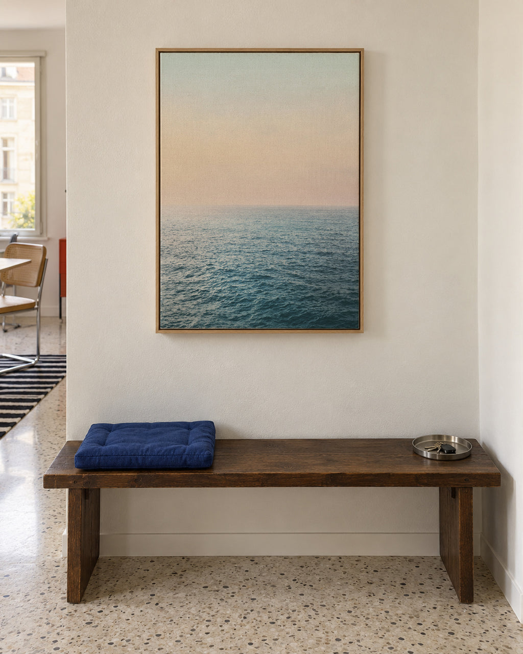 Peaceful - Framed canvas in an interior