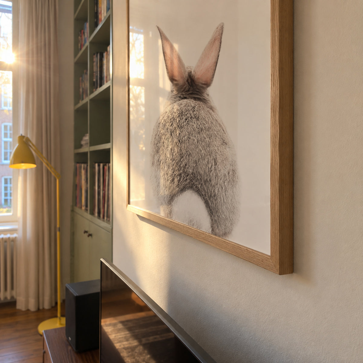 Bunny tail - Framed poster detail