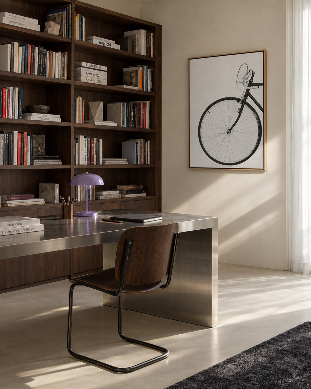 Minimal bicycle - Framed canvas in an interior