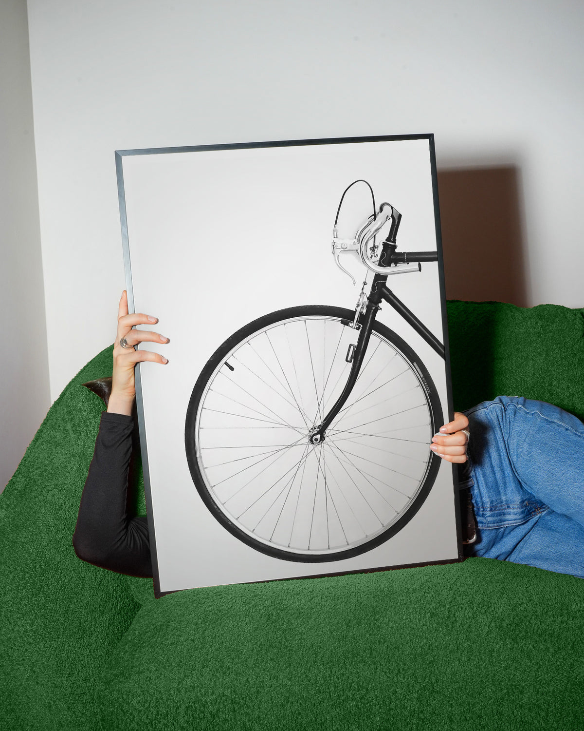Minimal bicycle - Framed poster detail
