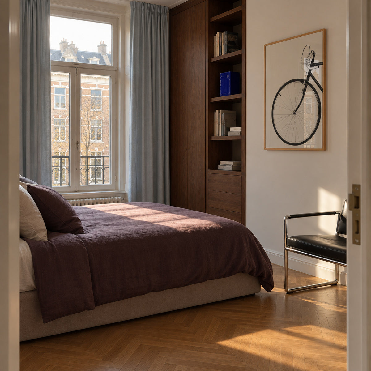 Minimal bicycle - Framed poster in an interior