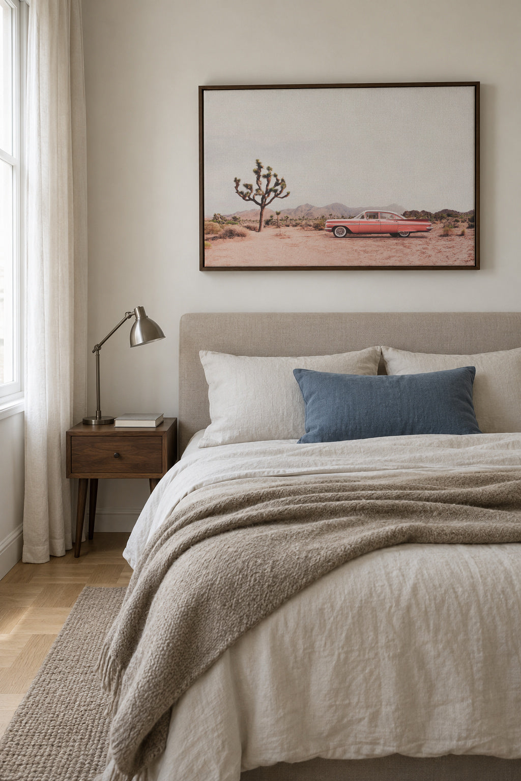 In the desert - Framed canvas in an interior