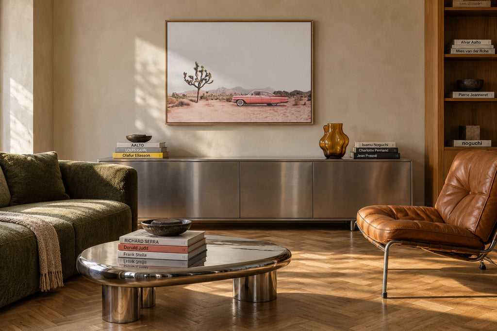 In the desert - Framed canvas in an interior