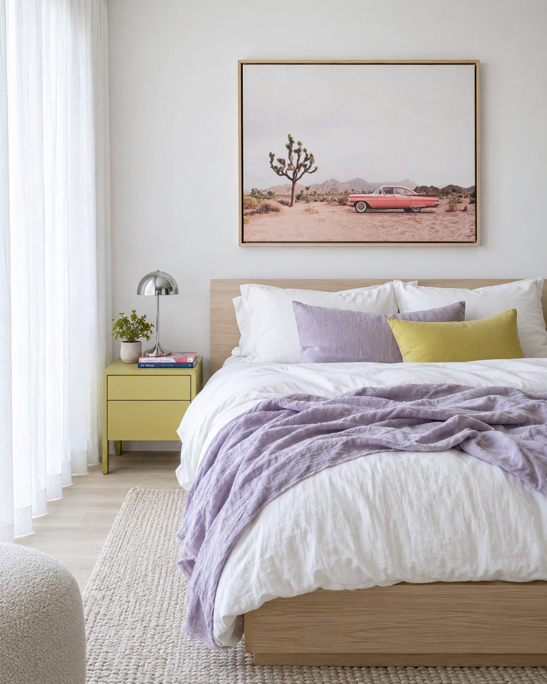 In the desert - Framed canvas in an interior