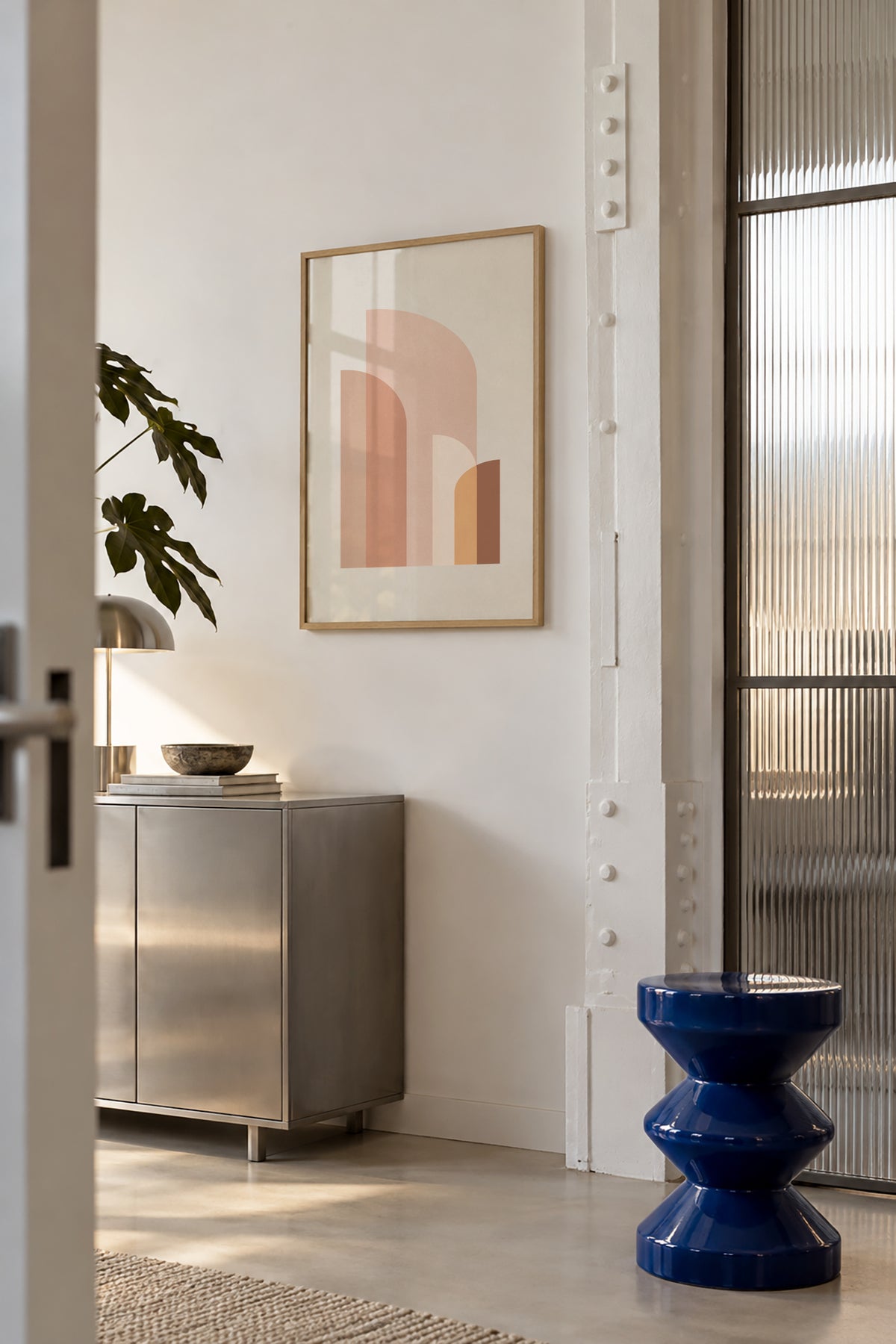 Retro Graphic 1 - Framed poster in an interior