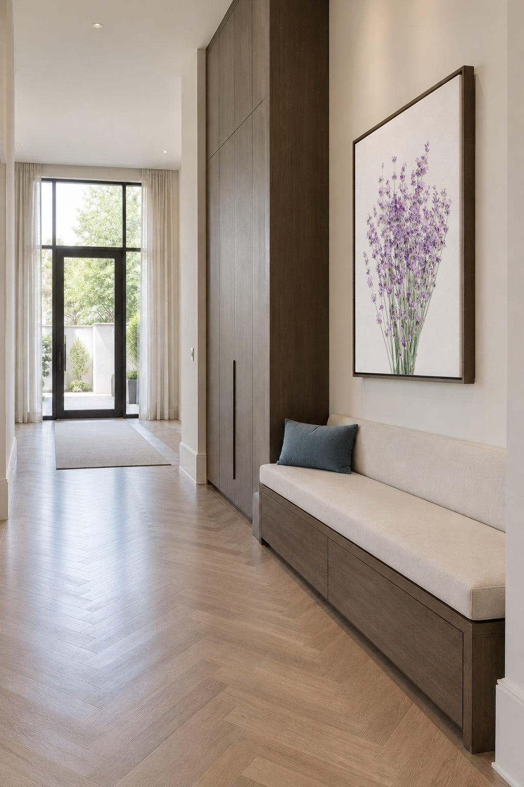 Lavender - Framed canvas in an interior
