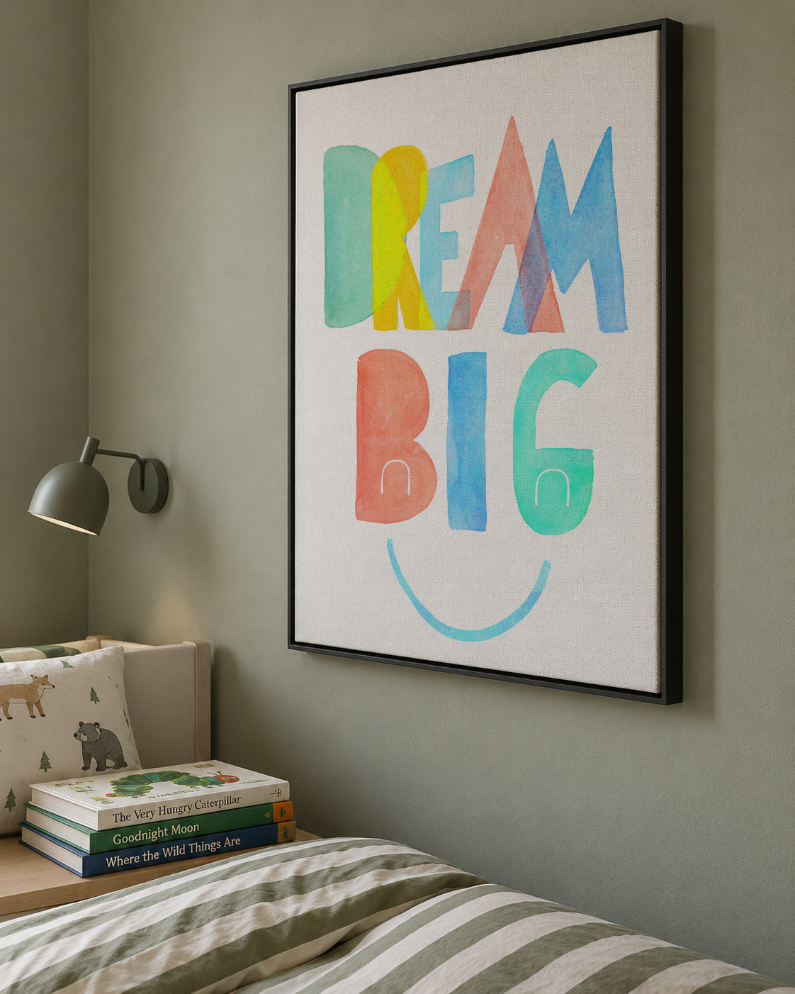 Dream Big - Framed canvas in an interior