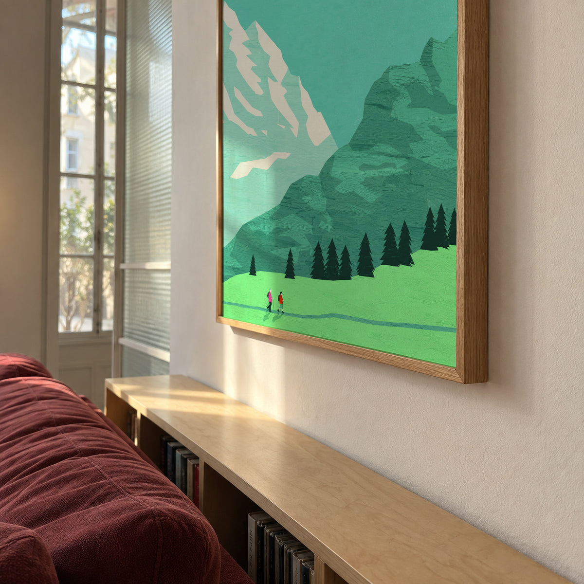 Allgäu - Framed poster in an interior