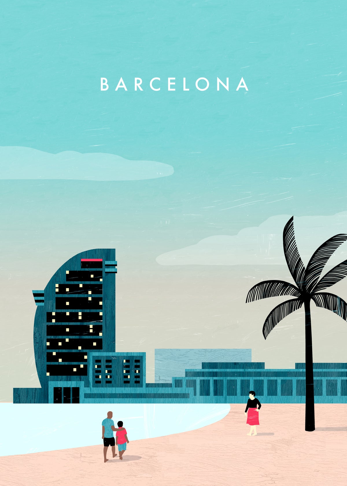 Barcelona - Unframed art print