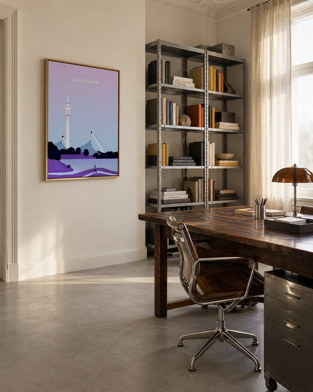 München - Framed canvas in an interior