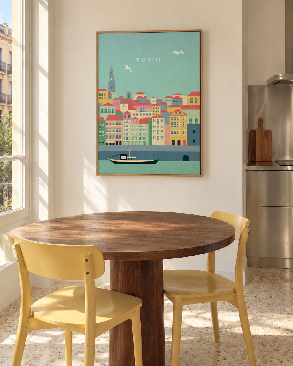 Porto - Framed canvas in an interior